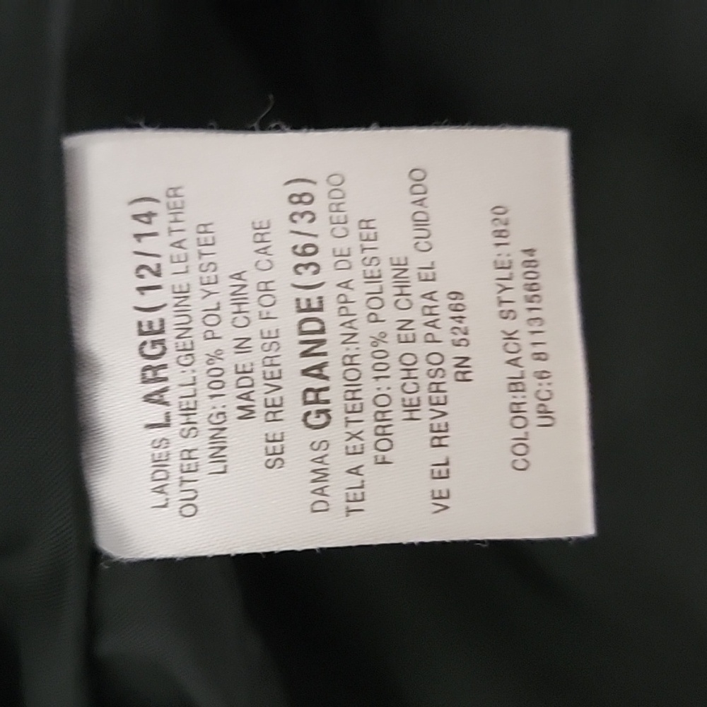 Leather jacket size large - Picture 7 of 7